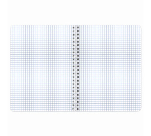 Тетрадь А5 80 л. BRAUBERG гребень, клетка, обложка картон, 