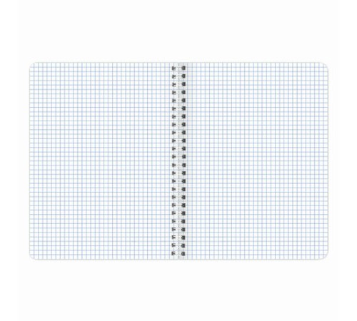 Тетрадь А5 96 л. BRAUBERG, гребень, клетка, обложка картон, 