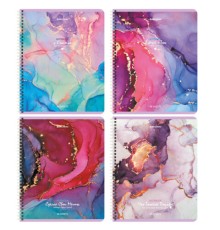 Тетрадь А5, 96 л., BRAUBERG, гребень, клетка, обложка картон, 