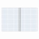 Тетрадь А5, 96 л., BRAUBERG, гребень, клетка, обложка картон, 