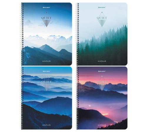 Тетрадь А5 96 л. BRAUBERG, гребень, клетка, обложка картон, 