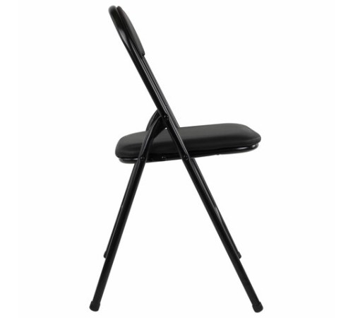 Стул складной BRABIX "Golf CF-007", черный каркас, кожзам черный, гофрокороб, 533024 Стул складной BRABIX "Golf CF-007", черный каркас, кожзам черный, гофрокороб, 533024