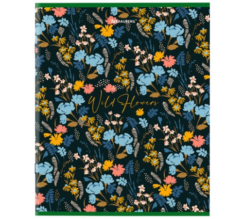 Тетрадь А5, 96 л., BRAUBERG, скоба, клетка, глянцевая ламинация, 