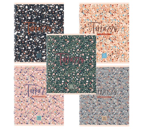 Тетрадь А5 96 л. BRAUBERG скоба, клетка, обложка картон, 