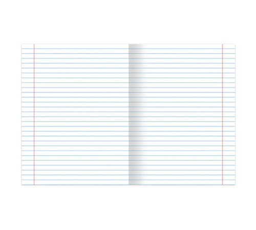 Тетрадь А5 96 л. BRAUBERG скоба, линия, обложка картон, 