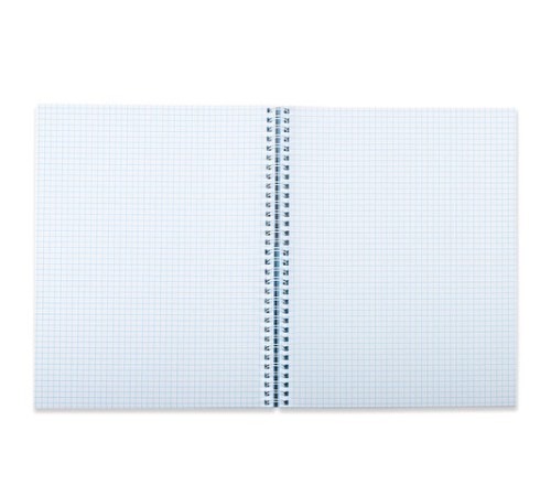 Тетрадь А5 96 л. BRAUBERG, гребень, клетка, твёрдая обложка, 