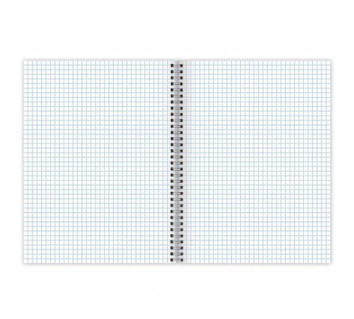 Тетрадь А5 96 л. BRAUBERG, гребень, клетка, твёрдая обложка, 