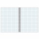 Тетрадь А5 96 л. BRAUBERG, гребень, клетка, твёрдая обложка, 