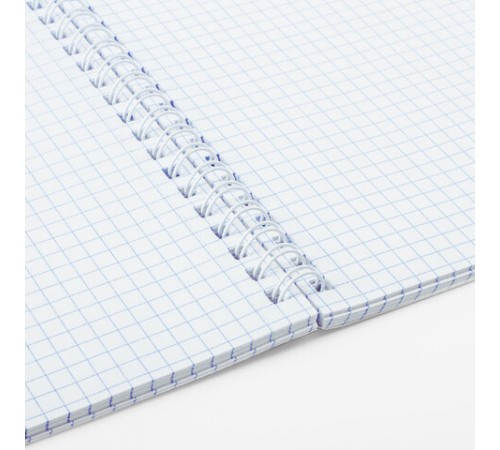 Тетрадь А5 120 л. BRAUBERG, гребень, клетка, обложка картон, 