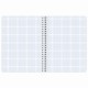 Тетрадь А5 120 л. BRAUBERG, гребень, клетка, глянцевая ламинация, 