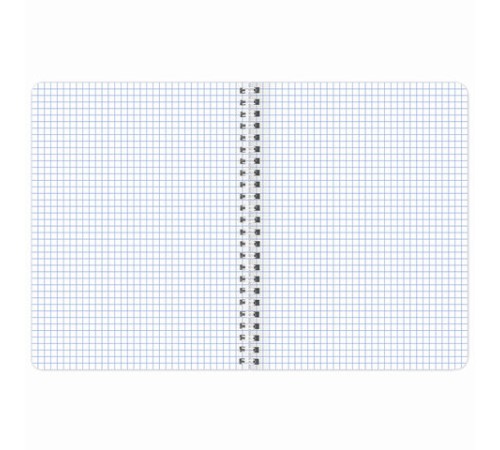 Тетрадь А5 120 л. BRAUBERG, гребень, клетка, глянцевая ламинация, 