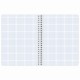 Тетрадь А5 120 л. BRAUBERG, гребень, клетка, глянцевая ламинация, 