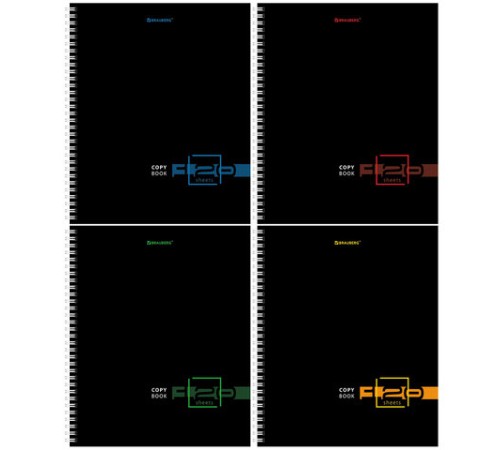Тетрадь А5 120 л. BRAUBERG, гребень, клетка, твёрдая обложка, 