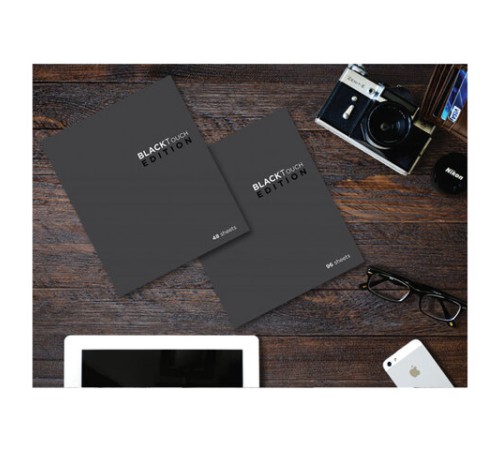 Тетрадь А5, 48 л., ПЗБМ, скоба, клетка, Soft Touch, брайль 3D, 