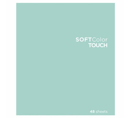 Тетрадь А5 48 л., ПЗБМ, скоба, клетка, Soft Touch, брайль 3D, 