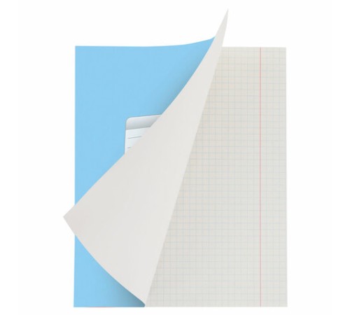 Тетрадь А5, 48 л., HATBER-ECO скоба, офсет №2 ЭКОНОМ, клетка, обложка мелованная бумага, 