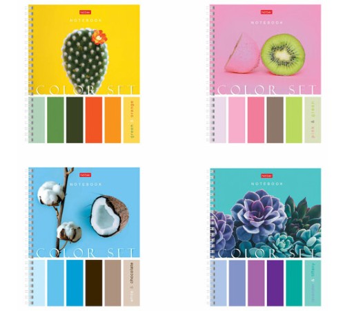 Тетрадь А5, 80 л., HATBER гребень, клетка, обложка картон, 