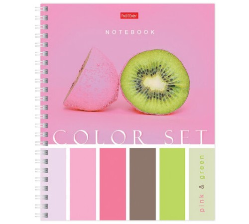 Тетрадь А5, 80 л., HATBER гребень, клетка, обложка картон, 