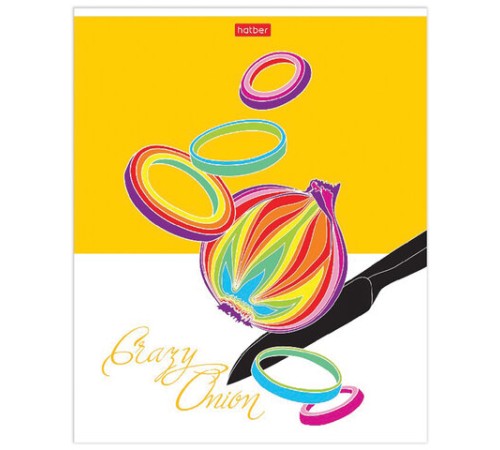 Тетрадь А5, 80 л., HATBER скоба, клетка, обложка картон, 