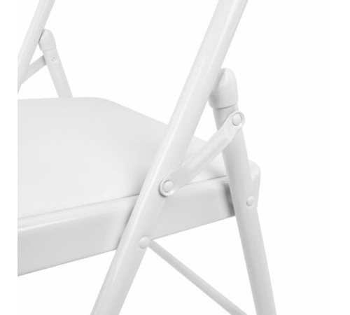 Стул складной BRABIX "Golf Plus CF-003 КОМФОРТ", белый каркас, кожзам белый, В КОРОБЕ, 533028 Стул складной BRABIX "Golf Plus CF-003 КОМФОРТ", белый каркас, кожзам белый, В КОРОБЕ, 533028