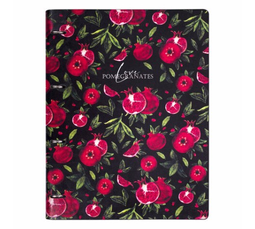 Тетрадь на кольцах БОЛЬШАЯ А4 (240х310 мм), 120 л., под кожу, BRAUBERG VISTA, 