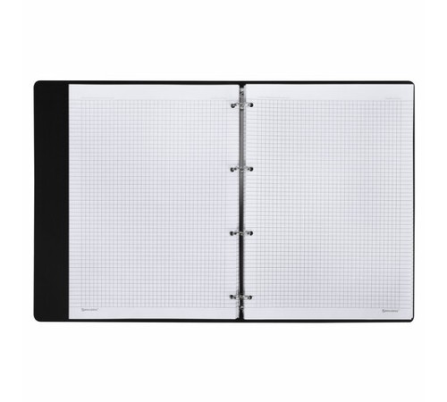 Тетрадь на кольцах БОЛЬШАЯ А4 (240х310 мм), 120 л., под кожу, BRAUBERG VISTA, 