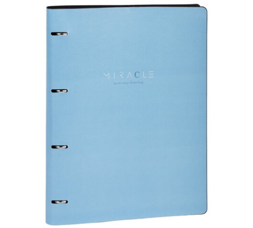 Тетрадь на кольцах БОЛЬШАЯ А4 (240х310 мм), 120 л., под кожу, BRAUBERG VISTA, 