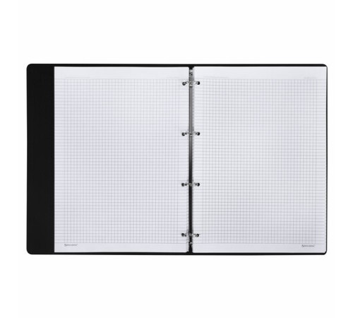 Тетрадь на кольцах БОЛЬШАЯ А4 (240х310 мм), 120 л., под кожу, BRAUBERG VISTA, 