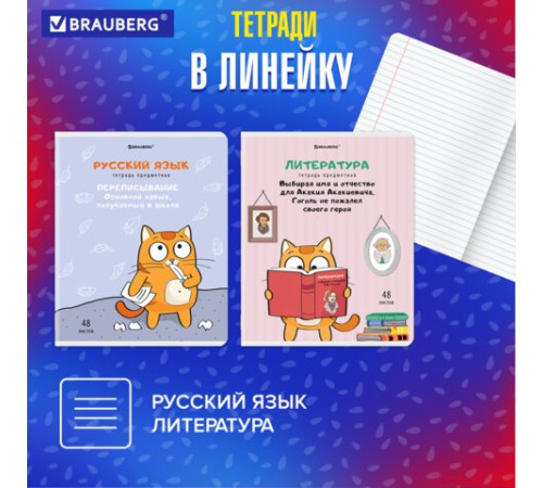 Тетради предметные, КОМПЛЕКТ 12 ПРЕДМЕТОВ, 48 л., TWIN-лак, BRAUBERG, 