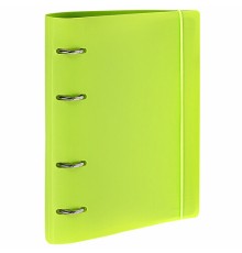 Тетрадь на кольцах А5 175х220 мм, 120 л., пластик, с резинкой, BRAUBERG, Салатовый, 404619