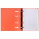 Тетрадь на кольцах А5 175х220 мм, 120 л., пластик, с резинкой, BRAUBERG, Коралловый, 404621