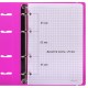 Тетрадь на кольцах А5 175х220 мм, 120 л., пластик, с резинкой, BRAUBERG, Розовый, 404622