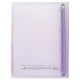 Тетрадь на кольцах БОЛЬШАЯ 305х235 мм А4, 120 л., пластик, с разделителями, BRAUBERG, Фиолетовый, 404623