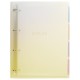 Тетрадь на кольцах БОЛЬШАЯ 305х235 мм А4, 120 л., пластик, с разделителями, BRAUBERG, Желтый, 404624