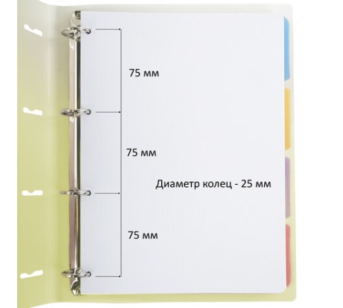 Тетрадь на кольцах БОЛЬШАЯ 305х235 мм А4, 120 л., пластик, с разделителями, BRAUBERG, Желтый, 404624