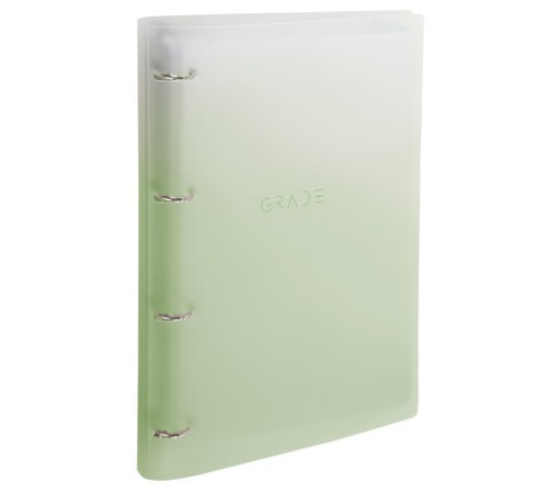 Тетрадь на кольцах БОЛЬШАЯ 305х235 мм А4, 120 л., пластик, с разделителями, BRAUBERG, Зеленый, 404625
