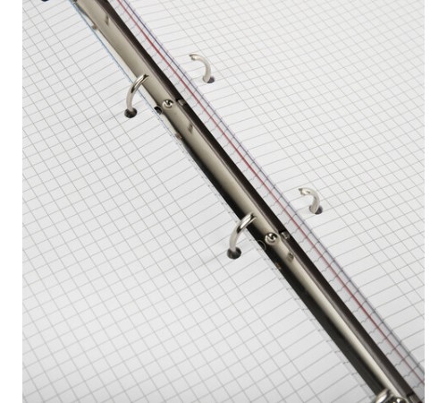 Тетрадь на кольцах БОЛЬШАЯ 305х235 мм А4, 120 л., пластик, с разделителями, BRAUBERG, Красный, 404626