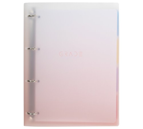 Тетрадь на кольцах БОЛЬШАЯ 305х235 мм А4, 120 л., пластик, с разделителями, BRAUBERG, Красный, 404626