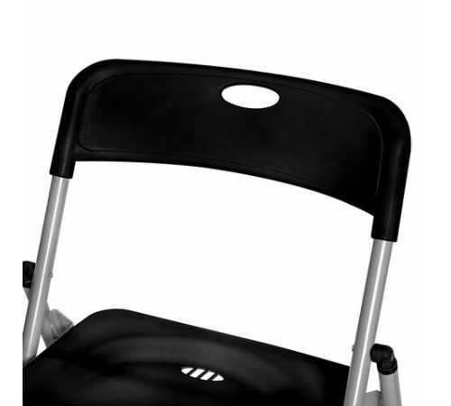 Стулья складные BRABIX "Golf Lite CF-017", КОМПЛЕКТ 4 шт., серебристый каркас, пластик, чёрный, 533034 Стулья складные BRABIX "Golf Lite CF-017", КОМПЛЕКТ 4 шт., серебристый каркас, пластик, чёрный, 533034