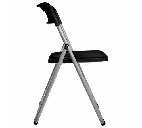 Стулья складные BRABIX "Golf Lite CF-017", КОМПЛЕКТ 4 шт., серебристый каркас, пластик, чёрный, 533034 Стулья складные BRABIX "Golf Lite CF-017", КОМПЛЕКТ 4 шт., серебристый каркас, пластик, чёрный, 533034
