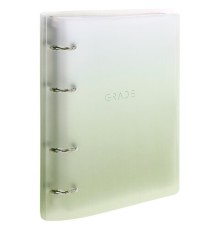 Тетрадь на кольцах А5 175х220 мм, 120 л., пластик, с разделителями, BRAUBERG, Зеленый, 404629