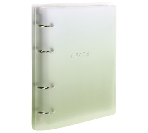 Тетрадь на кольцах А5 175х220 мм, 120 л., пластик, с разделителями, BRAUBERG, Зеленый, 404629