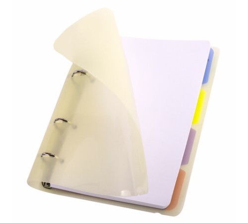 Тетрадь на кольцах А5 175х220 мм, 120 л., пластик с блестками, с резинкой и разделителями, BRAUBERG, Желтый, 404631