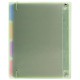 Тетрадь на кольцах А5 175х220 мм, 120 л., пластик с блестками, с резинкой и разделителями, BRAUBERG, Зеленый, 404632