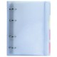 Тетрадь на кольцах А5 175х220 мм, 120 л., пластик с блестками, с резинкой и разделителями, BRAUBERG, Голубой, 404633