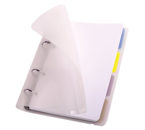 Тетрадь на кольцах А5 175х220 мм, 120 л., пластик с блестками, с резинкой и разделителями, BRAUBERG, Розовый, 404634