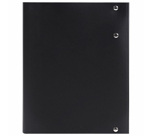 Тетрадь на кольцах А5 175х220 мм, 120 л., пластик, на липучке, с разделителями, BRAUBERG, Черный, 404637