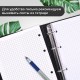 Тетрадь на кольцах А5 175х220 мм, 120 л., пластик, на липучке, с разделителями, BRAUBERG, Черный, 404637