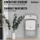 Стулья складные BRABIX "Golf Lite CF-017", КОМПЛЕКТ 4 шт., серебристый каркас, пластик, белый, 533035