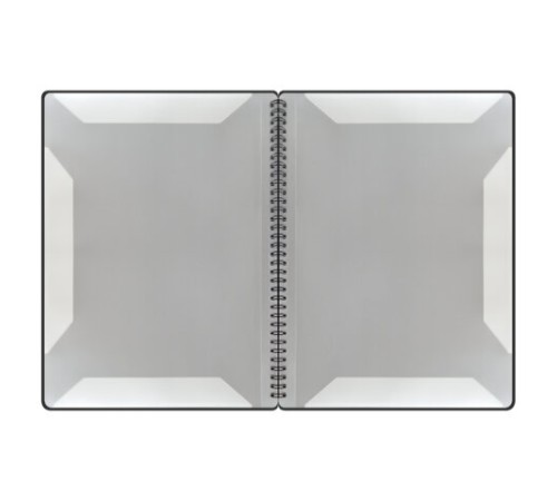 Папка-тетрадь для нот А4, 20 вкладышей на 40 страниц, на гребне, пластик, ЧЕРНАЯ, BRAUBERG, 404643